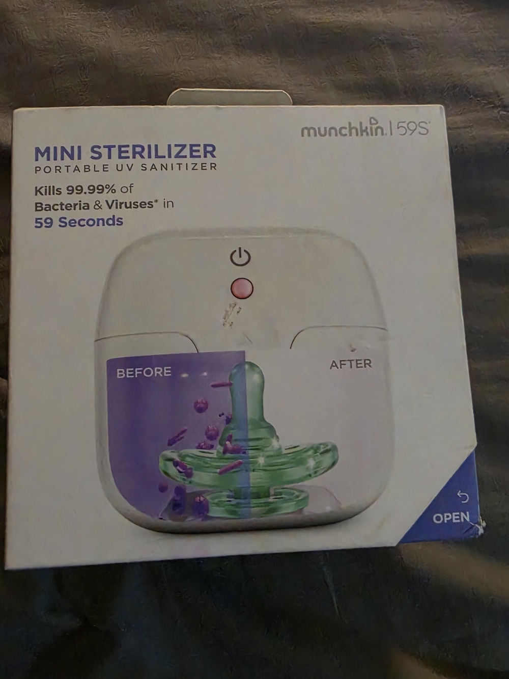 Munchkin Mini Sterilizer Portable UV Sanitizer - White